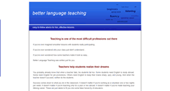 Desktop Screenshot of betterlanguageteaching.com