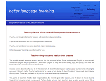 Tablet Screenshot of betterlanguageteaching.com
